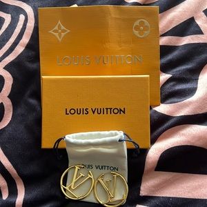 LV Gold Hoops